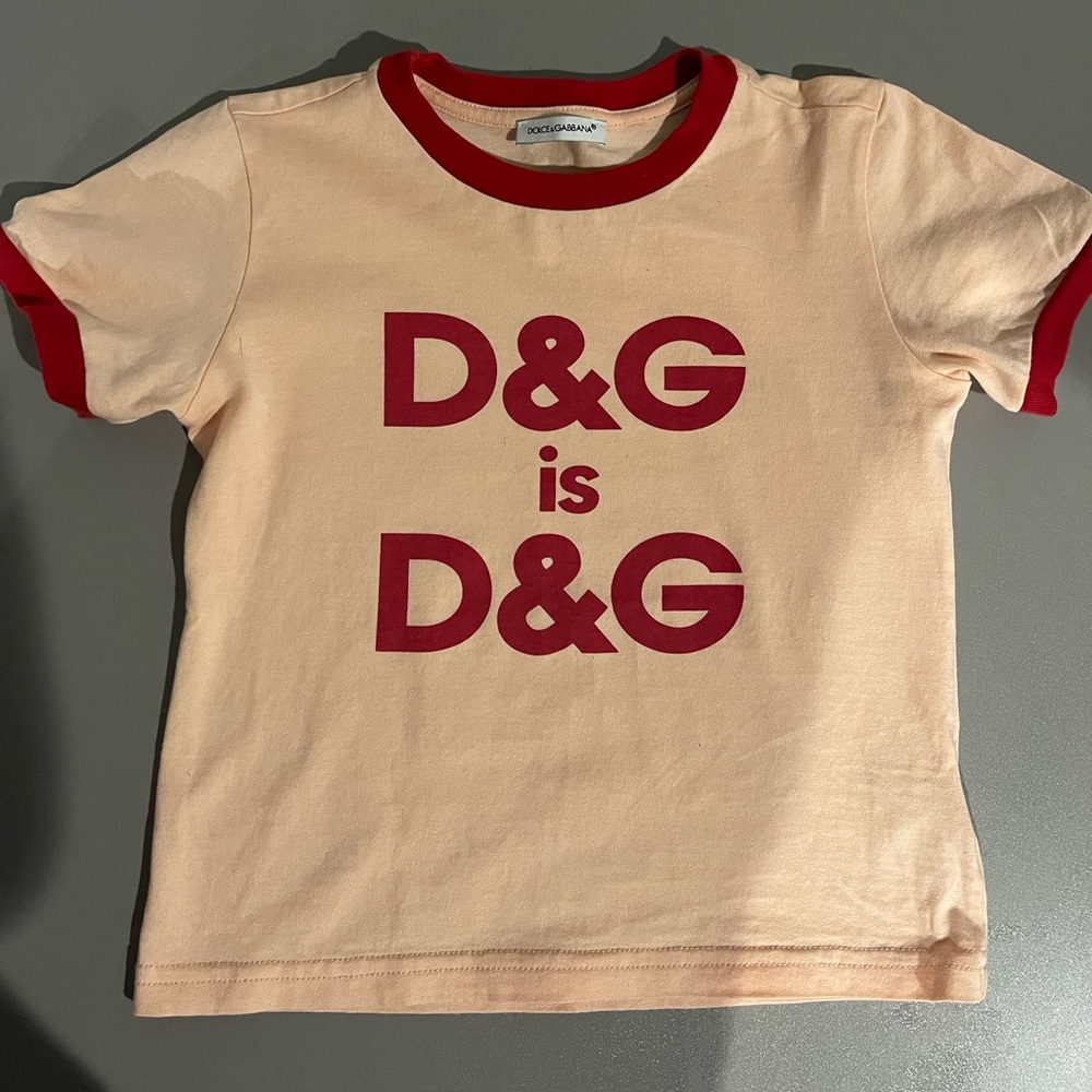 Light pink dolce and Gabbana tshirt